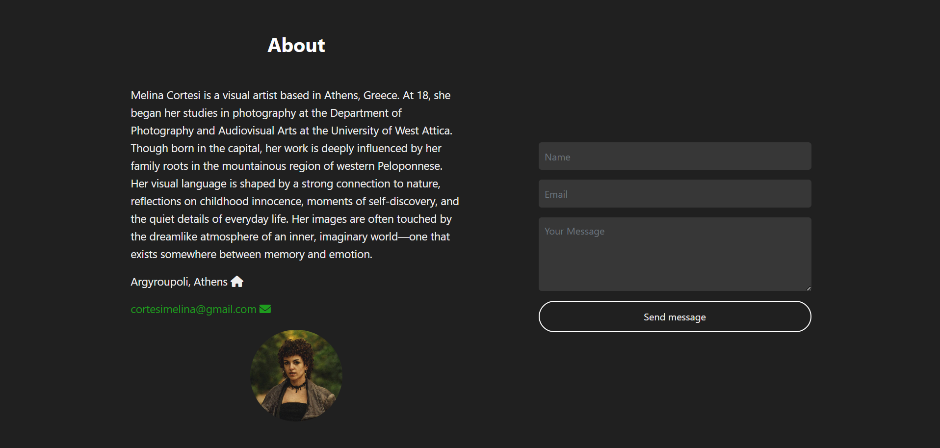 Cortesi melina Art portfolio Page